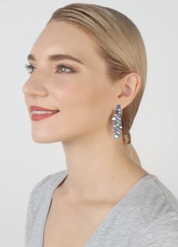 Blue/purple - Water Cascade earrings - Konplott